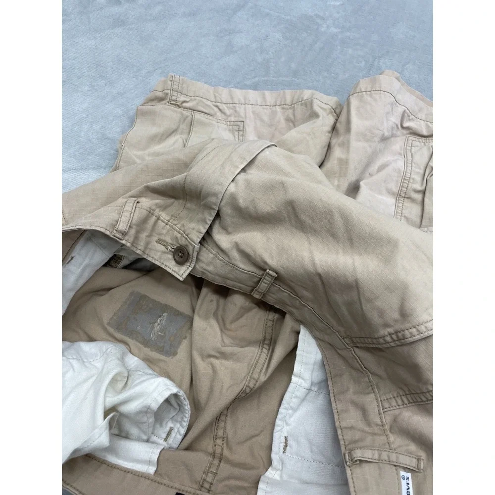 Levi's Cargo Shorts Men Tan Ripstop Utility Outdoor Shorts